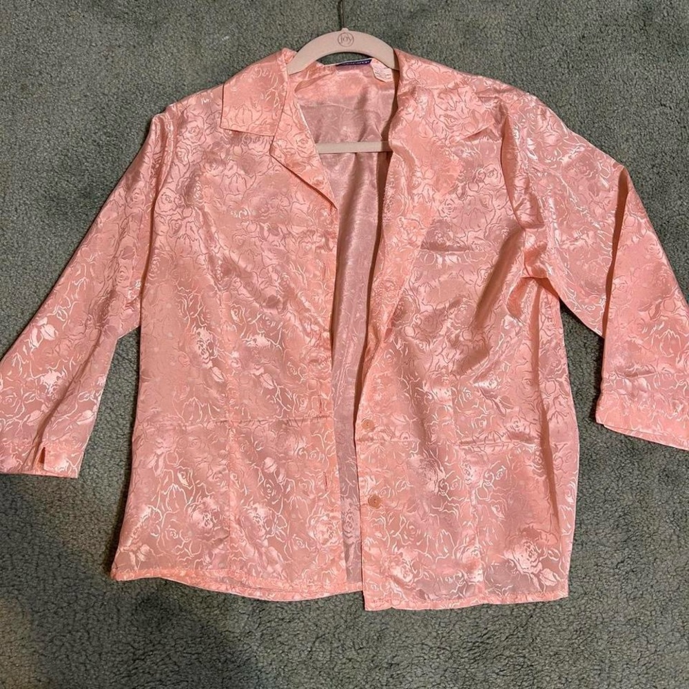 Vintage Pink Button Up